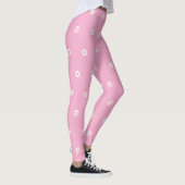 Soft Pink Leggings with Blooming Flower Pattern レギンス (右)