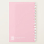 Soft Pink Leopard Modern プランナー手帳 (裏面)