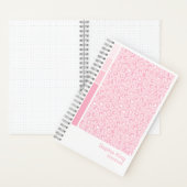 Soft Pink Leopard Vertical Palette Notebook ノートブック (内側)
