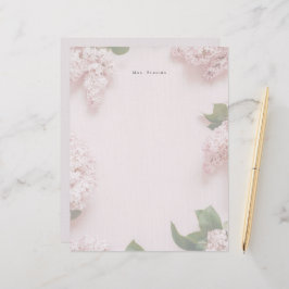 Soft Pink Lilac Personalized Feminine レターヘッド