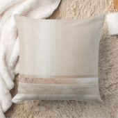 Soft Pink Neutral Geometric Abstract  クッション (ブランケット)