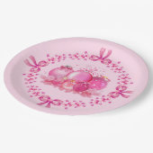 Soft Pink Ornament Holiday Collection ペーパープレート (アングル)