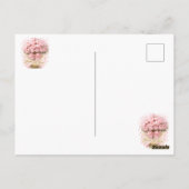 Soft Pink Peonies Bouquet Bloom With Love Postcard ポストカード (裏面)