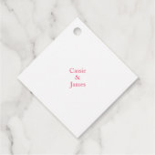 Soft Pink Peony & Eucalyptus Floral Wedding フェイバータグ (裏面)