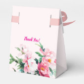 Soft Pink Peony & Eucalyptus Floral Wedding フェイバーボックス (裏面サイド)