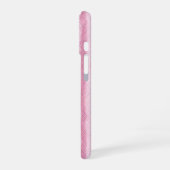 Soft Pink Pleated Texture Phone Case iPhone 16ケース (左側面)