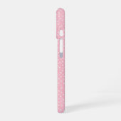 Soft Pink Polka Dot Phone Case iPhone 16ケース (左側面)