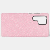 Soft Pink Polka Dot Phone Case Samsung Galaxyケース (裏面横)