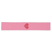 Soft Pink Red Hearts Love Gift Table Runner ロングテーブルランナー (横)