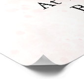 Soft Pink Roses & Bride and Groom Collection ポスター (角)