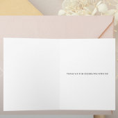 soft pink roses floral thank you card サンキューカード