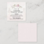 Soft Pink Roses Wedding Collection エンクロージャーカード (正面/裏面)