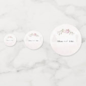 Soft Pink Roses Wedding Collection Table Confetti コンフェッティ (正面)