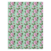 Soft Pink Roses With Subtle Lavender Highlights  テーブルクロス (正面)