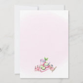 Soft Pink Spa Party Invitation - Relax & Pamper 招待状 (裏面)
