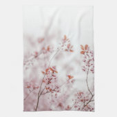 Soft Pink Spring Blossoms, Minimal Floral キッチンタオル (縦)