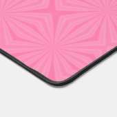 Soft Pink Squiggly Squares Personalized Initial デスクマット (コーナー)