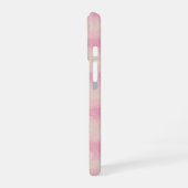 Soft Pink Stripe Phone Case iPhone 16ケース (左側面)