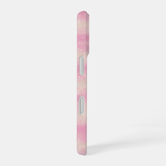 Soft Pink Stripe Phone Case iPhone 16ケース (右側面)