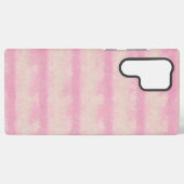 Soft Pink Stripe Phone Case Samsung Galaxyケース (裏面横)