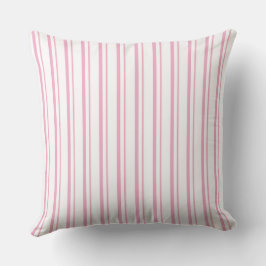 soft pink strips throw pillow クッション