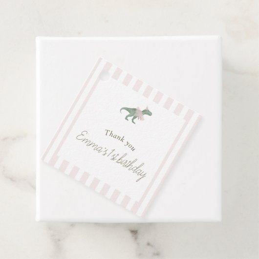 Soft Pink T Rex Tutu Girl フェイバータグ (インサイチュ)