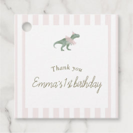 Soft Pink T Rex Tutu Girl フェイバータグ