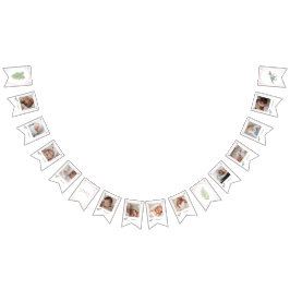 Soft Pink T Rex Tutu Girl Birthday Photo Banner バンティングフラッグ