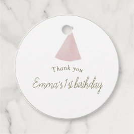 Soft Pink T Rex Tutu Girl round フェイバータグ