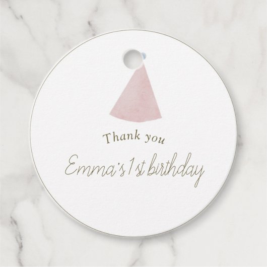 Soft Pink T Rex Tutu Girl round フェイバータグ (正面)