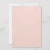 Soft Pink Teddy Bear Birthday Invitation セーブザデート (裏面)