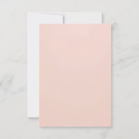 Soft Pink Teddy Bear Birthday Invitation 出欠カード (裏面)