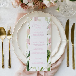 Soft Pink Tulip Bridal Shower メニュー