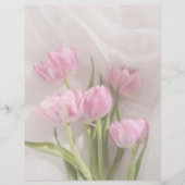 Soft pink tulips scrapbook paper (正面)
