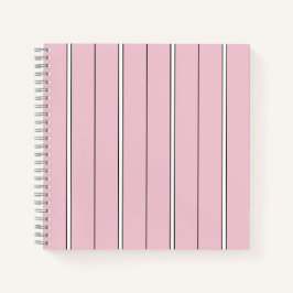 Soft Pink Vertical Stripe Pattern Minimal ノートブック