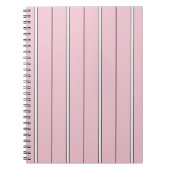 Soft Pink Vertical Stripe Pattern Minimal ノートブック (正面)