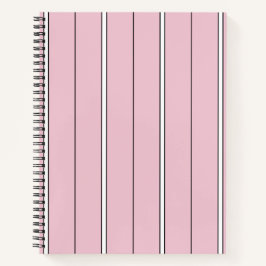 Soft Pink Vertical Stripe Pattern Minimal ノートブック