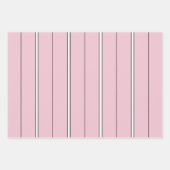 Soft Pink Vertical Stripe Pattern Minimal ラッピングペーパーシート (正面)