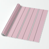 Soft Pink Vertical Stripe Pattern Minimal ラッピングペーパー (アンロールド)
