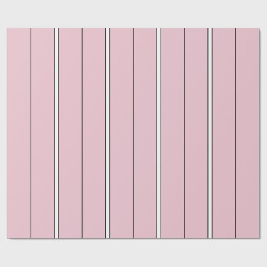 Soft Pink Vertical Stripe Pattern Minimal ラッピングペーパー (フラット)
