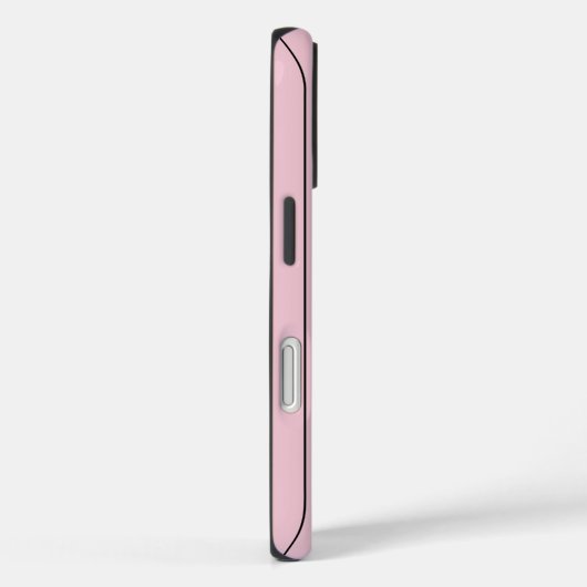 Soft Pink Vertical Stripe Pattern Minimal Case-Mate iPhoneケース (裏面 / 右)