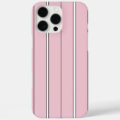 Soft Pink Vertical Stripe Pattern Minimal Case-Mate iPhoneケース (裏面)