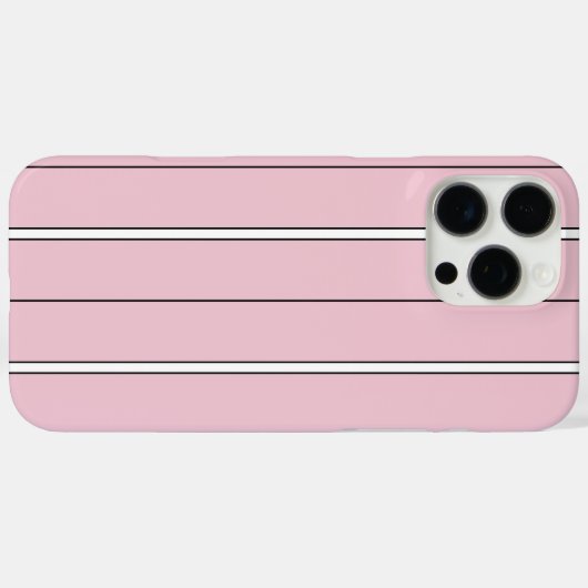 Soft Pink Vertical Stripe Pattern Minimal Case-Mate iPhoneケース (裏面 (横))