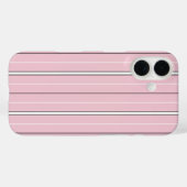 Soft Pink Vertical Stripe Pattern Minimal Chic B Case-Mate iPhoneケース (裏面 (横))