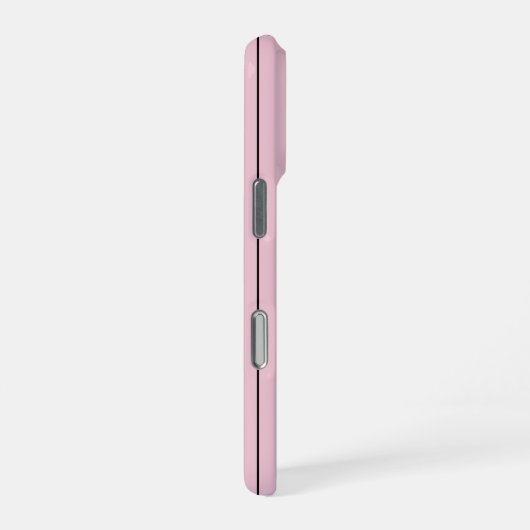 Soft Pink Vertical Stripe Pattern Minimal iPhoneケース (右側面)