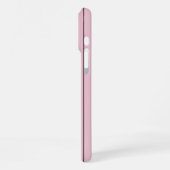 Soft Pink Vertical Stripe Pattern Minimal iPhoneケース (左側面)