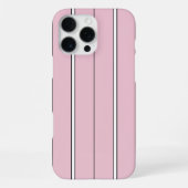 Soft Pink Vertical Stripe Pattern Minimal iPhoneケース (裏面)