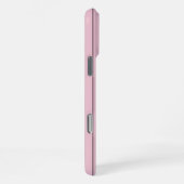 Soft Pink Vertical Stripe Pattern Minimal iPhoneケース (右側面)