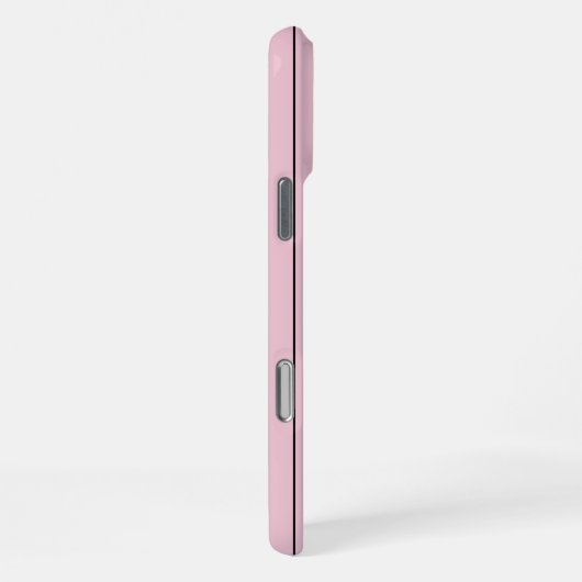 Soft Pink Vertical Stripe Pattern Minimal iPhoneケース (右側面)