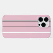 Soft Pink Vertical Stripe Pattern Minimal iPhoneケース (裏面横)